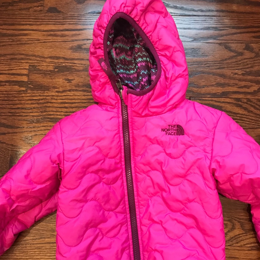 North face toddler girls spring reversible jacket